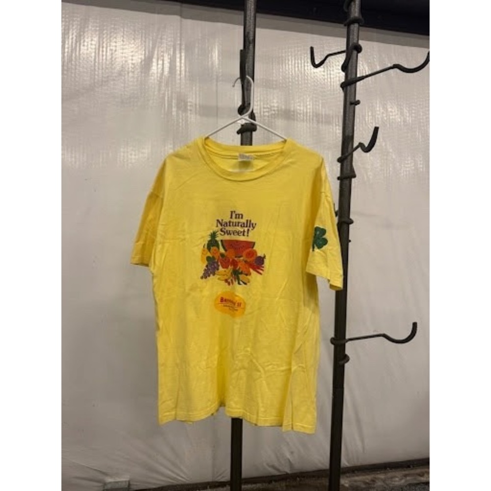 Vintage 90s Brennan's Naturally Sweet Graphic Tee - Hanes Beefy-T - XL - USA